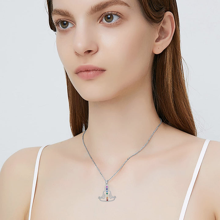Chakra Healing Crystal Pendant Necklace
