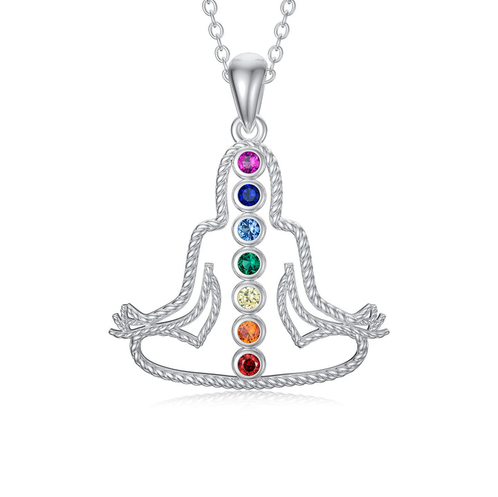 Chakra Healing Crystal Pendant Necklace