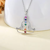 Chakra Healing Crystal Pendant Necklace