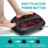 Electric Kneading Foot Massager w/ Heat Shiatsu | Black