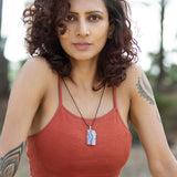 Amethyst Geode Healing Crystal Pendant