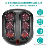 Electric Kneading Foot Massager w/ Heat Shiatsu | Black