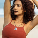 Amethyst Geode Healing Crystal Pendant