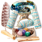 Smudge Kit w/ Sage Bundles & Chakra Stones