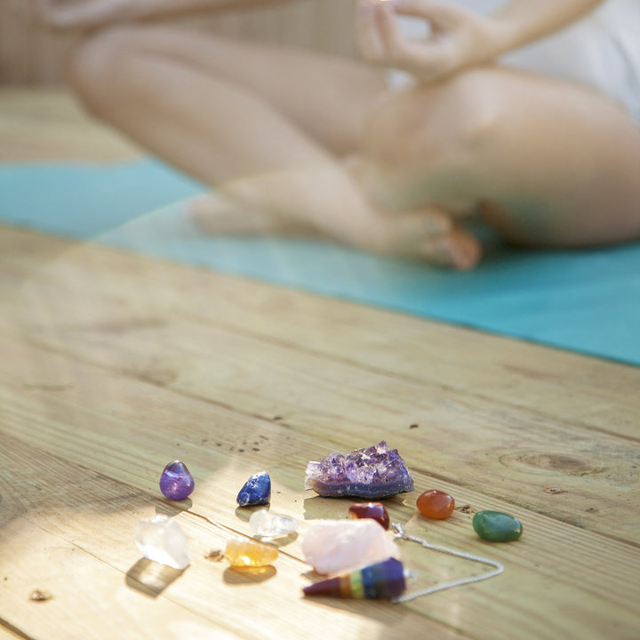 Healing Crystals Kit in Wooden Box